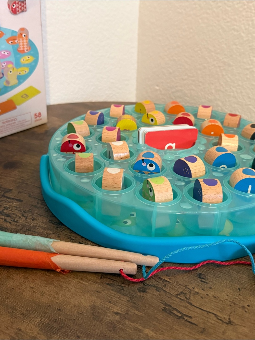 Alphabet Wooden Fishing Magnetic Set Battat Education